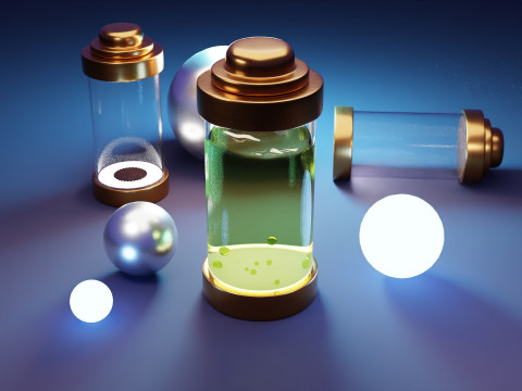 Анимация энергетической капсулы 3D Модель