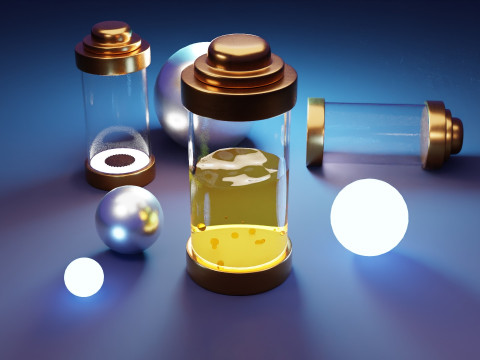 Анимация энергетической капсулы 3D Модель