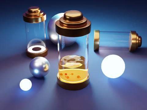 Анимация энергетической капсулы 3D Модель