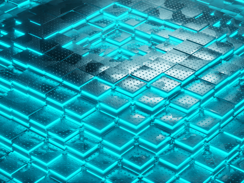 Animasyonlu Bilim Kurgu End&uuml;striyel Metalik Fayanslar - Kesintisiz D&ouml;ng&uuml; 3D Model