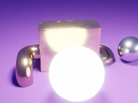 Abstract Industrial Cooling Unit 3D Model