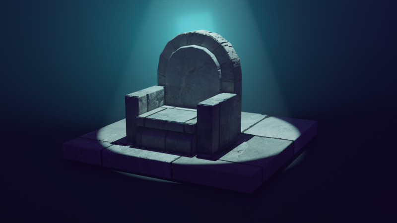 The Ruined Monarchs Throne 3D Model .c4d .max .obj .3ds .fbx .stl .blend 