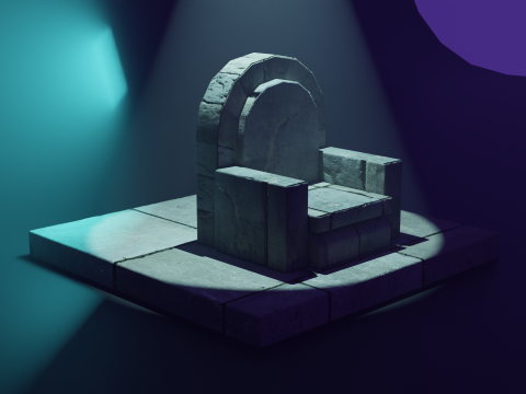 The Ruined Monarchs Throne 3D Model
