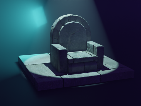 The Ruined Monarchs Throne 3D Model
