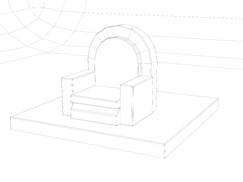 The Ruined Monarchs Throne 3D Model