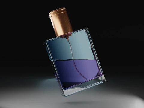 Frasco de perfume de vidro premium Modelo 3D