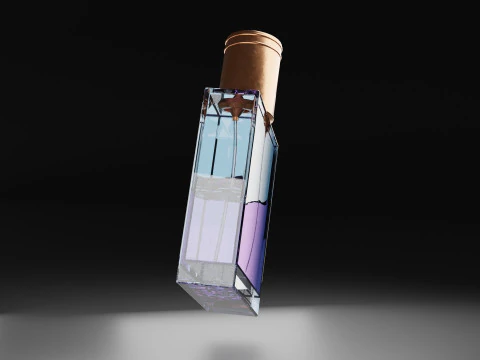 Premium Glass Perfume Bottle 3D Model