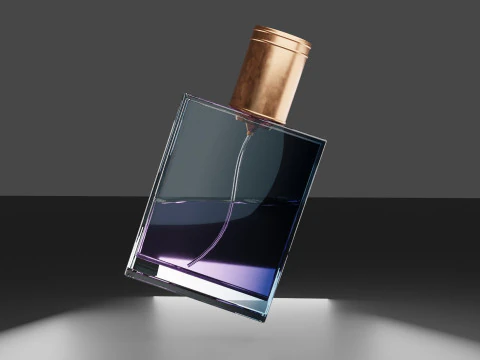Premium Glass Perfume Bottle 3D Model