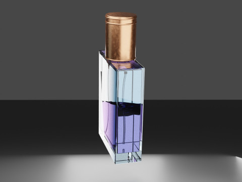 Premium-Parf&uuml;mflasche aus Glas 3D Modell