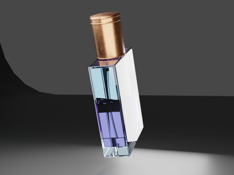 Premium-Parf&uuml;mflasche aus Glas 3D Modell