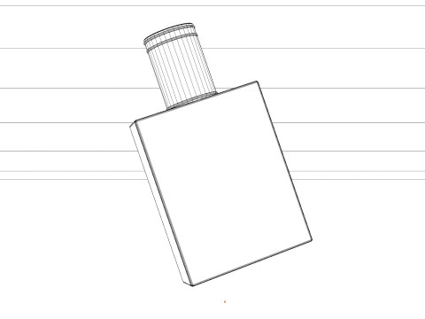 Premium-Parf&uuml;mflasche aus Glas 3D Modell