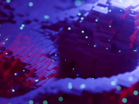 Sci-Fi Cyber Tech Landscape 3D Model