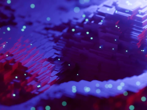Sci-Fi Cyber Tech Landscape 3D Model