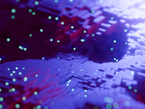 Sci-Fi Cyber Tech Landscape 3D Model