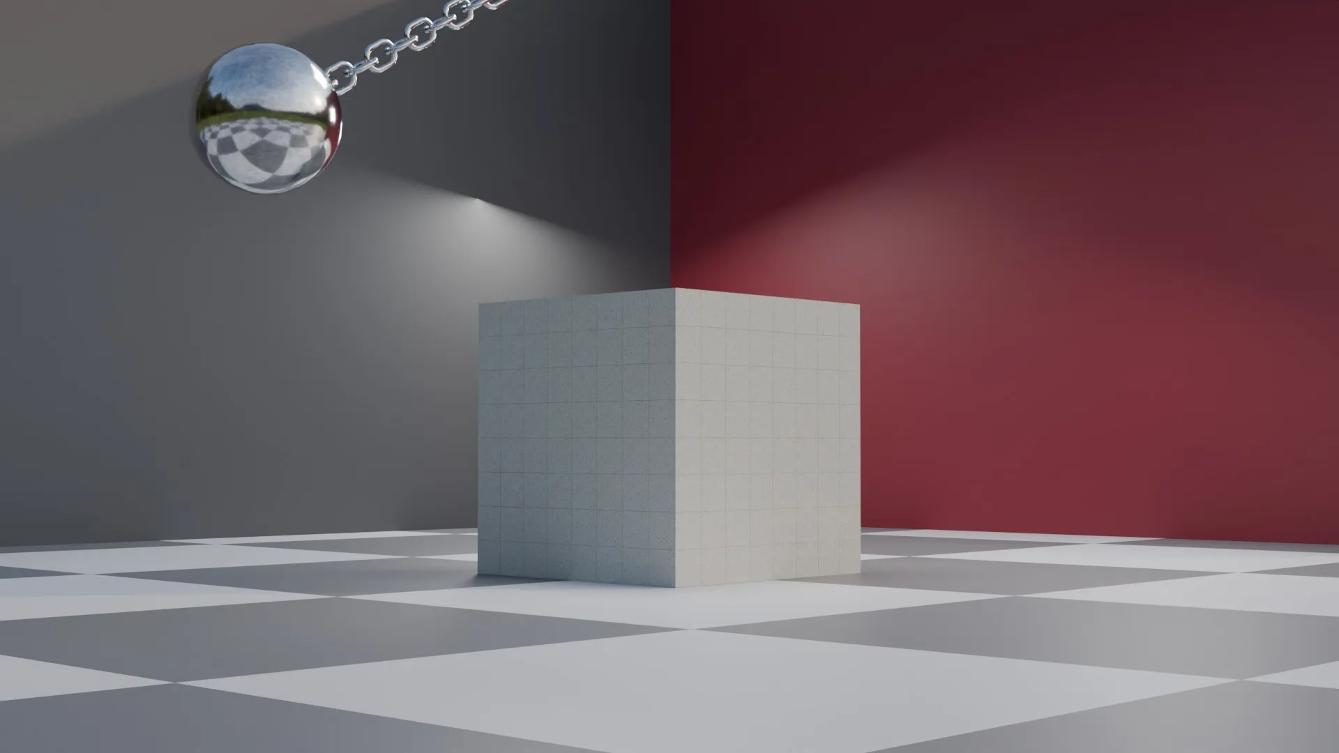 Wrecking Ball Physics Simulation Asset 3D Model .c4d .max .obj .3ds .fbx .stl .blend 