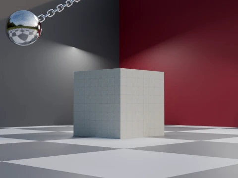 Wrecking Ball Physics Simulation Asset 3D Model