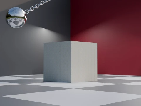 Wrecking Ball Physics Simulation Asset 3D Model