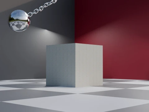 Wrecking Ball Physics Simulation Asset 3D Model