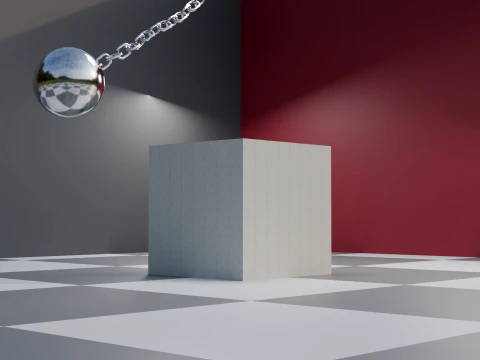 Wrecking Ball Physics Simulation Asset 3D Model