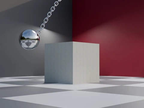 Wrecking Ball Physics Simulation Asset 3D Model