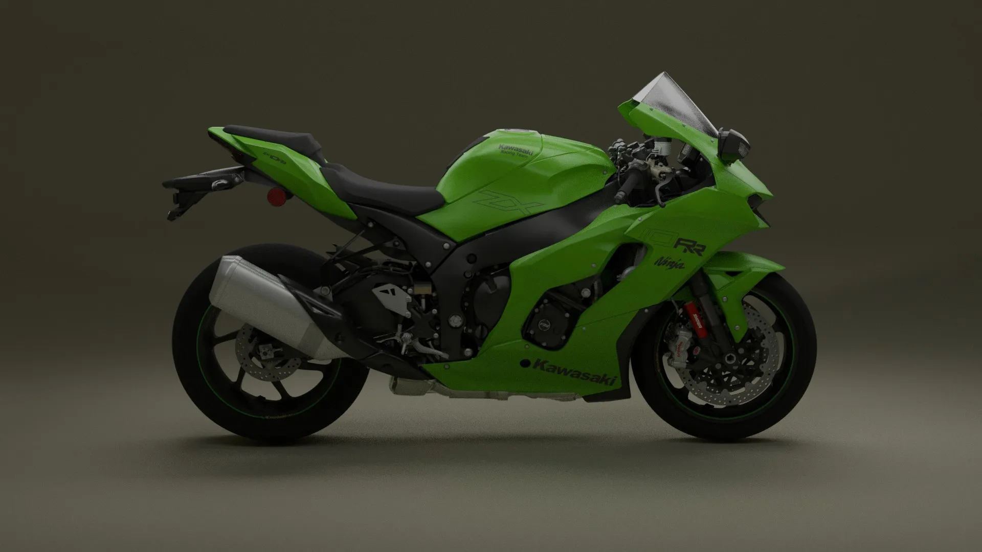 Kawasaki Ninja ZX-10RR Modelo 3D .c4d .max .obj .3ds .fbx .stl .blend 