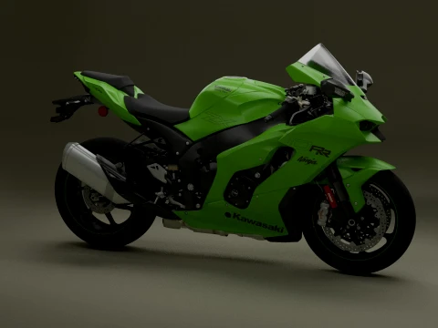 Kawasaki Ninja ZX-10RR Modelo 3D