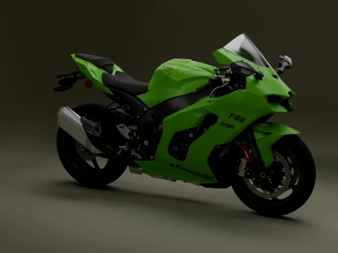 Kawasaki Ninja ZX-10RR Modelo 3D