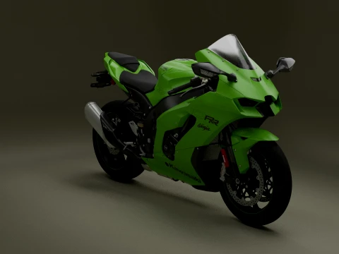 Kawasaki Ninja ZX-10RR Modelo 3D