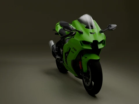 Kawasaki Ninja ZX-10RR Modelo 3D
