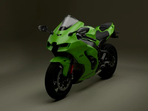 Kawasaki Ninja ZX-10RR Modelo 3D