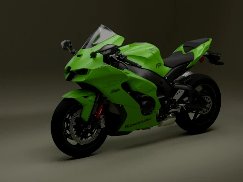 Kawasaki Ninja ZX-10RR Modelo 3D