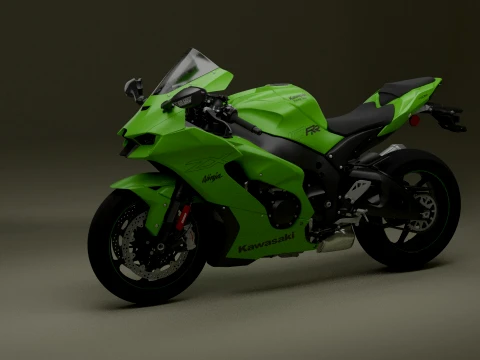 Kawasaki Ninja ZX-10RR Modelo 3D