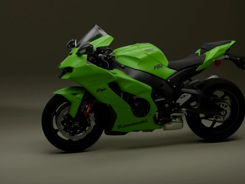 Kawasaki Ninja ZX-10RR Modelo 3D