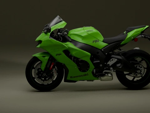 Kawasaki Ninja ZX-10RR Modelo 3D