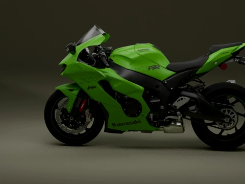 Kawasaki Ninja ZX-10RR Modelo 3D