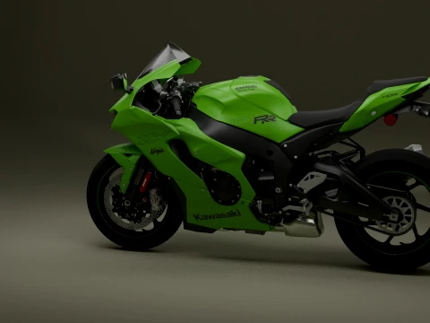Kawasaki Ninja ZX-10RR Modelo 3D