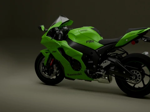 Kawasaki Ninja ZX-10RR Modelo 3D