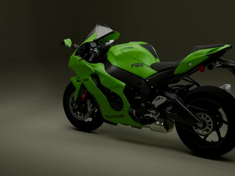 Kawasaki Ninja ZX-10RR Modelo 3D