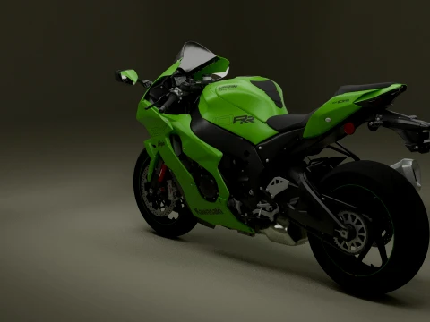 Kawasaki Ninja ZX-10RR Modelo 3D