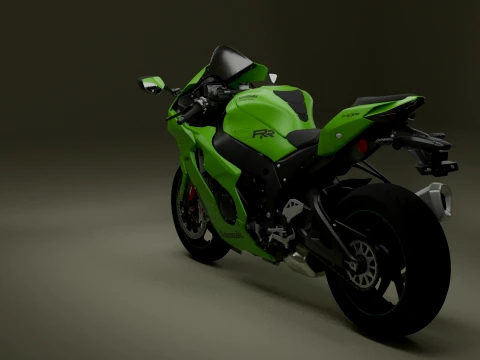 Kawasaki Ninja ZX-10RR Modelo 3D