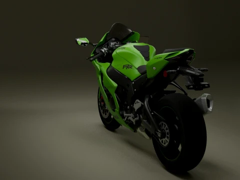 Kawasaki Ninja ZX-10RR Modelo 3D