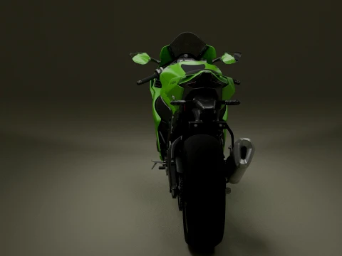 Kawasaki Ninja ZX-10RR Modelo 3D