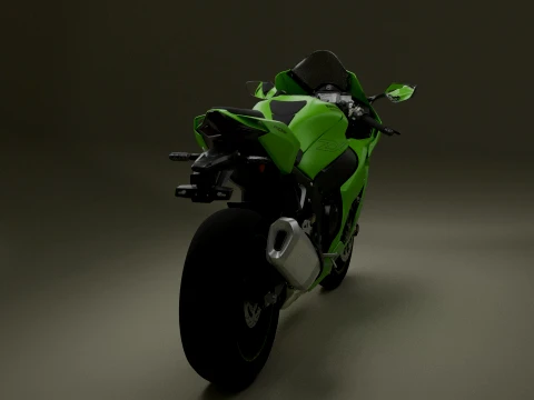 Kawasaki Ninja ZX-10RR Modelo 3D