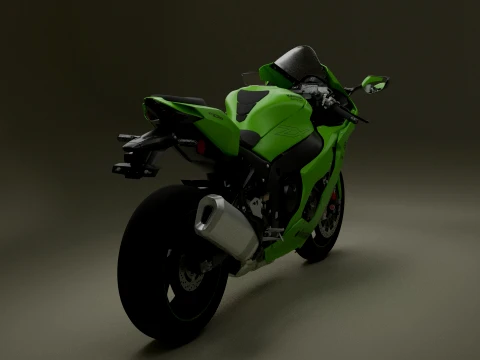 Kawasaki Ninja ZX-10RR Modelo 3D