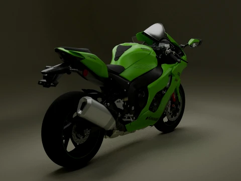 Kawasaki Ninja ZX-10RR Modelo 3D