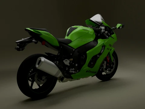 Kawasaki Ninja ZX-10RR Modelo 3D