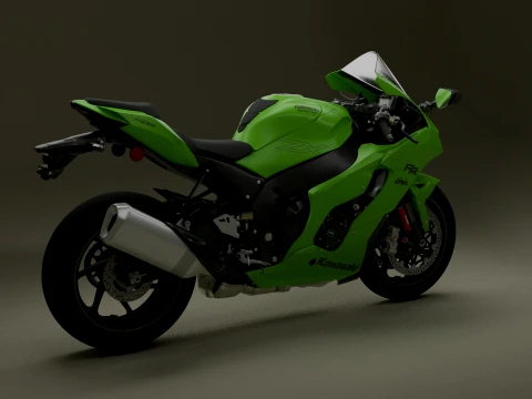 Kawasaki Ninja ZX-10RR Modelo 3D