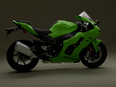 Kawasaki Ninja ZX-10RR Modelo 3D