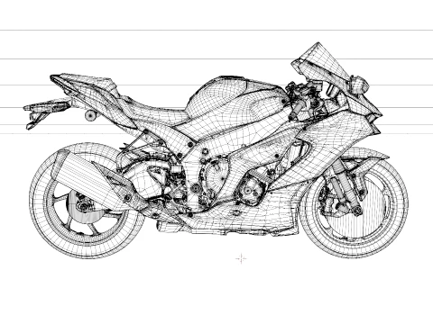 Kawasaki Ninja ZX-10RR Modelo 3D