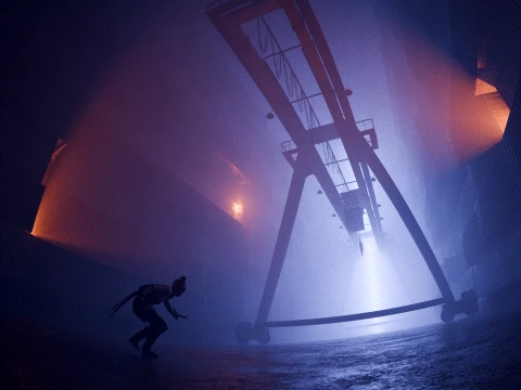 Sc&egrave;ne De Conteneurs D'exp&eacute;dition Portus Industriels Modèle 3D